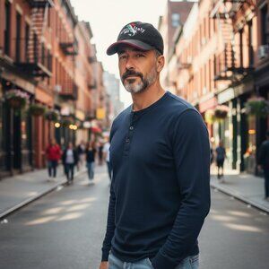 LITTLE ITALY NEW YORK Ball Cap Hat Tourist Souvenir Black Embroidered Adjustable